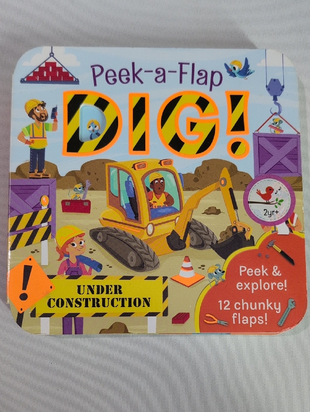 DIG! Interactive Construction Board Book - Yellow